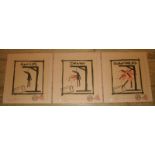 James Cauty (1956 - ) 5-11 Guy Fawkes Companion Edition Prints - Set of 3 - RARE COA (2005)
