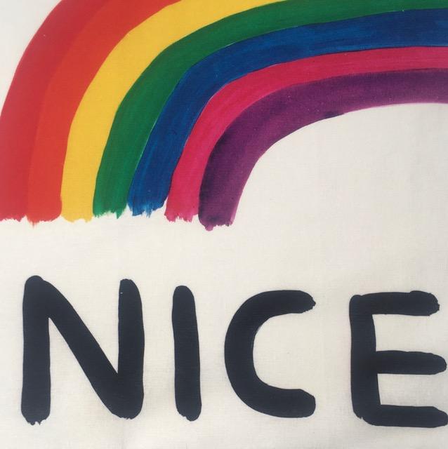 David Shrigley OBE (b 1968) ‘Be Nice’ Screen Print on Linen Edition, 2021 - Bild 3 aus 6