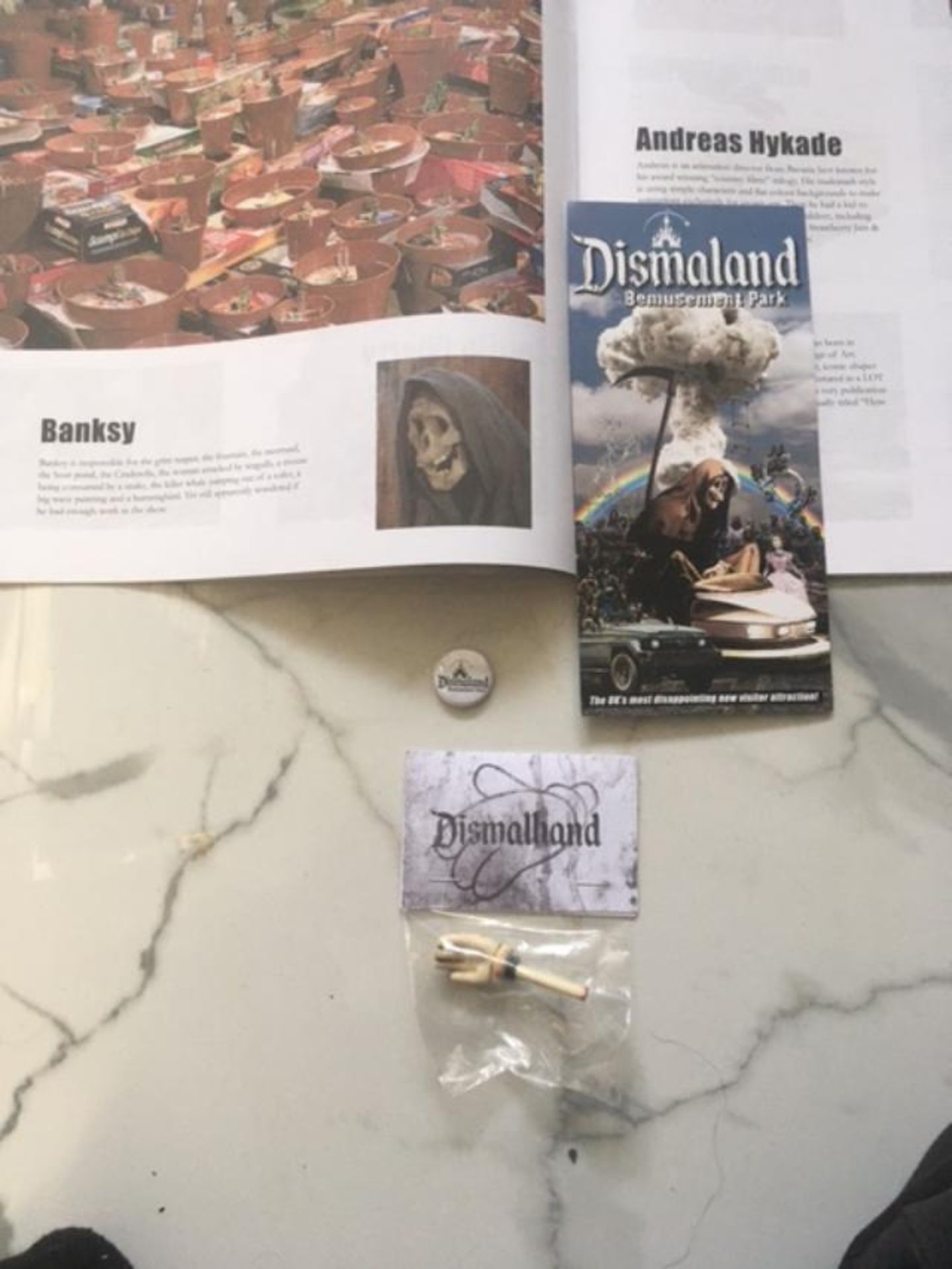 Banksy (1974) Six Dismaland Bemusement Park Souvenirs incl 'Keep it Real' found Banksy free art 2... - Image 27 of 27