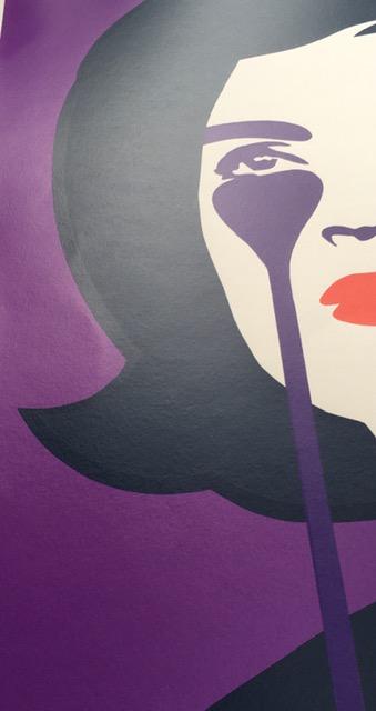 PURE EVIL (English 1968) Purple ‘Jackie Kennedy in Tears’, screenprint, signed numbered Limited E... - Image 8 of 8
