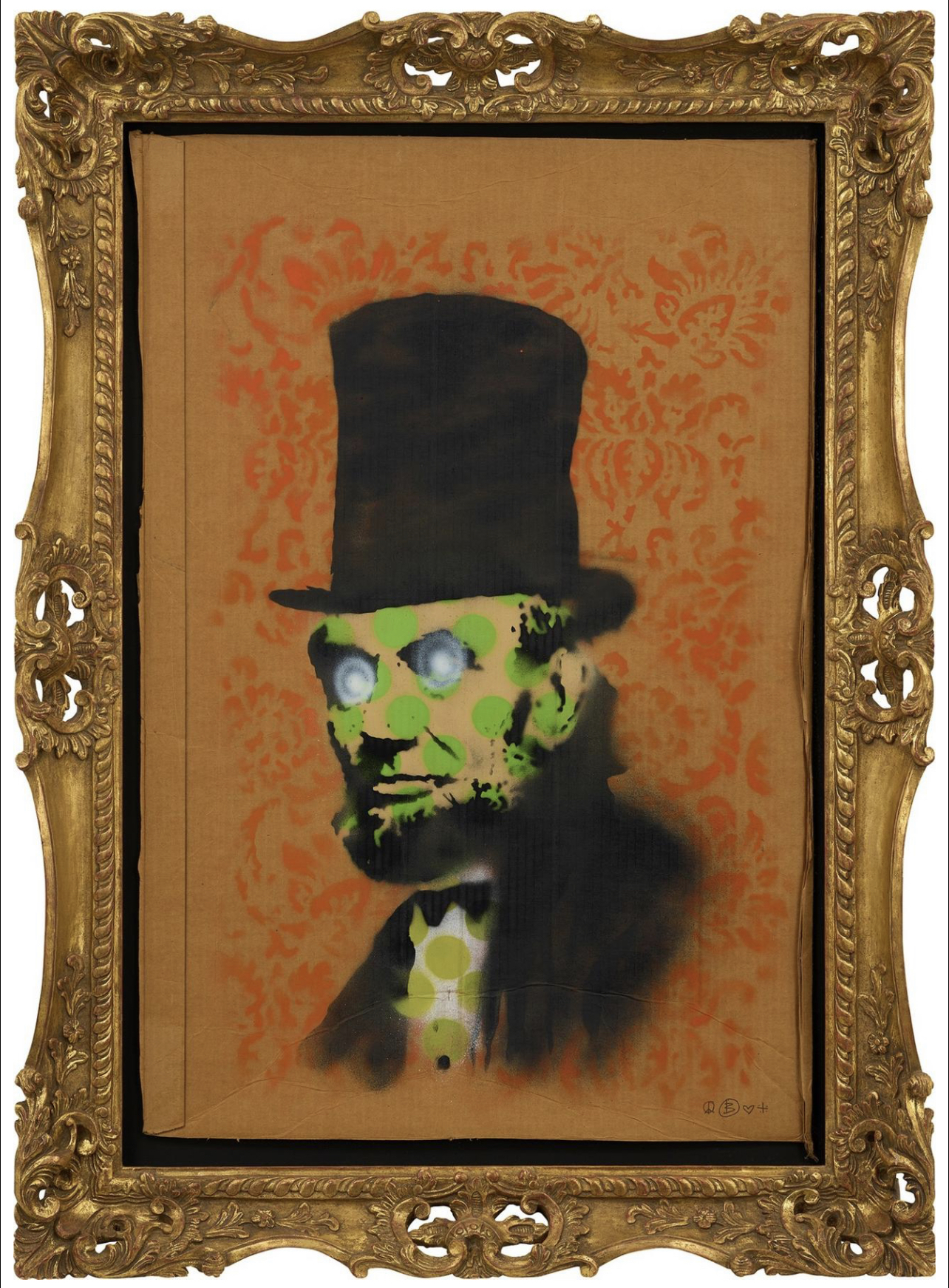BANKSY (born 1974) Abe Lincoln - Offset Lithographic Poster produced by The Palace of Culture Sic... - Image 4 of 4
