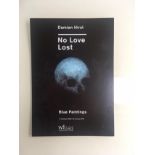 Damian Hurst (b 1965) ‘No Love Lost’ Large 2 side Exhibition Card from ‘Blue Paintings’, 2009