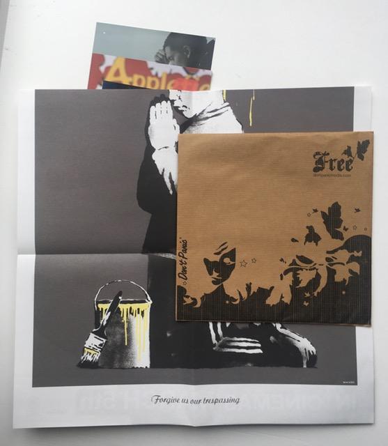 Banksy (b 1974-)'Forgive Us Our Trespassing', Original double-sided poster and Don't Panic pack 2... - Image 11 of 13