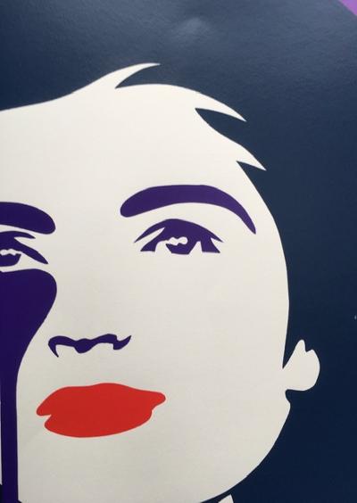 PURE EVIL (English 1968) Purple ‘Jackie Kennedy in Tears’, screenprint, signed numbered Limited E... - Image 6 of 8