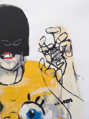 Anthony Lister (b.1980) Lister Self-portrait, Pictures On Walls (POW) 2012, Like Banksy - Image 10 of 13
