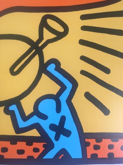 Keith Haring (1958-1990) Pop Shop, Crack Down, A Vintage Poster 1986 On Card. 43 x 56 cm. - Image 5 of 6