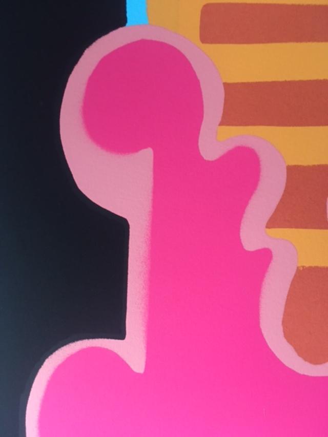 Ben Eine (b.1970) Number # 19 'E', Circus Shutter Font -Signed Limited Edition Screen Print, 2014 - Image 7 of 8