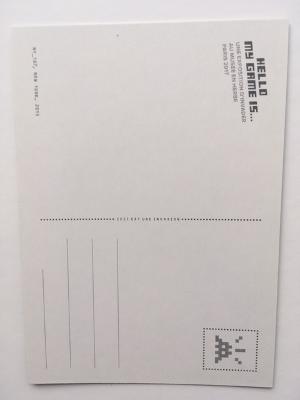 Invader (B France) "Hello My Game Is" 2017 Invasion Musee en Herbe in Paris, 15 Invader Postcard... - Image 6 of 12