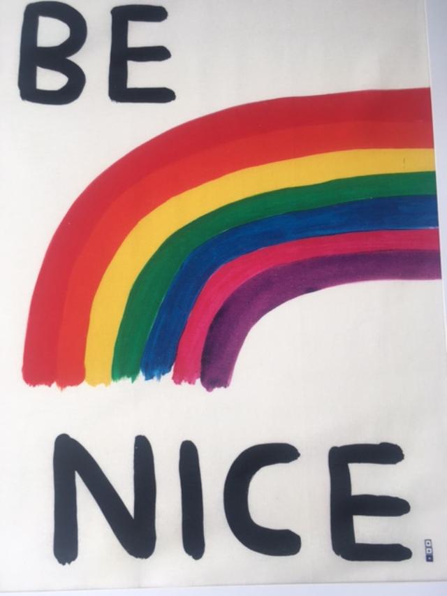 David Shrigley OBE (b 1968) ‘Be Nice’ Screen Print on Linen Edition, 2021 - Bild 4 aus 6