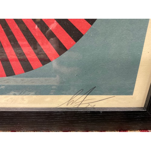 Shepard Fairey (b 1970) ‘Geometric Dove’, 3 Hand Signed Lithographs, 60 x 60 cm, 2020 - Bild 14 aus 18