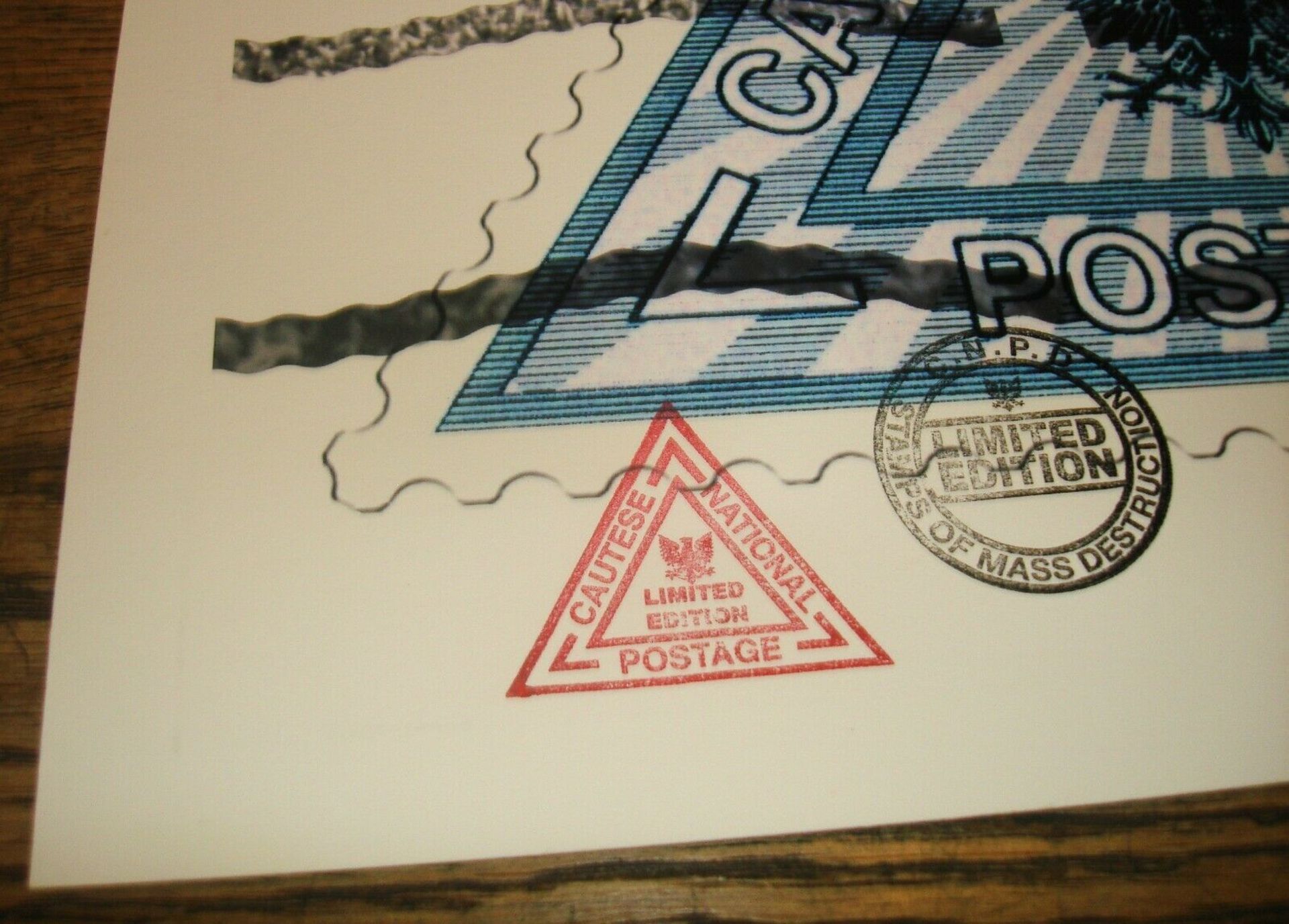 James Cauty (1956 - ) CNPD £2, £3 and £4 Triangle Stamps - Set of 3 Pop Editions COA (2005) - Image 6 of 13