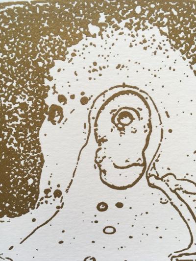 Nick Walker (B 1969-) Gold Nozzle 2007, Screenprint In Gold With Early Apish Angel Blind Stamp - Image 4 of 12
