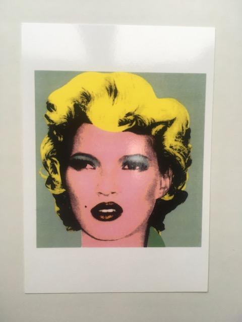 BANKSY (b 1974-) Kate Moss POST CARD FLYER from Crude Oils Exhibition, Notting Hill. 2005 - Image 2 of 6