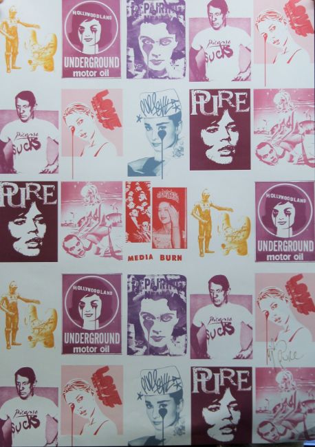 Pure Evil (English 1968) Purple ‘Jackie Kennedy In Tears’, Screenprint, Signed Numbered Limited E... - Image 13 of 14
