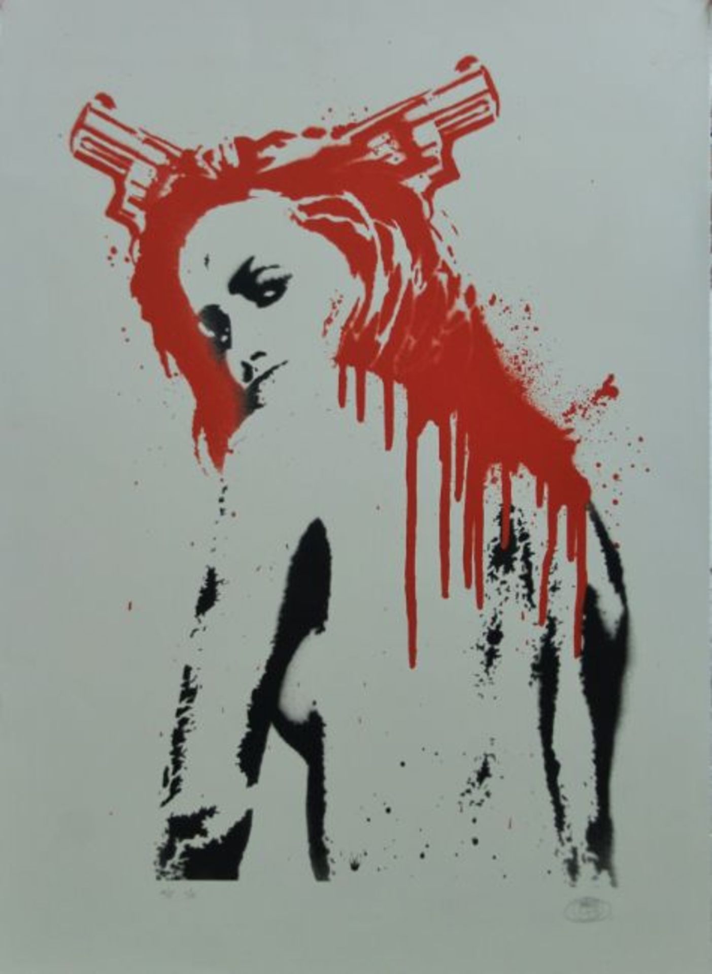NICK WALKER (b 1969) 38 Pigtails, Artists Proof, Signed, limited edition, Screen print on card, 2...