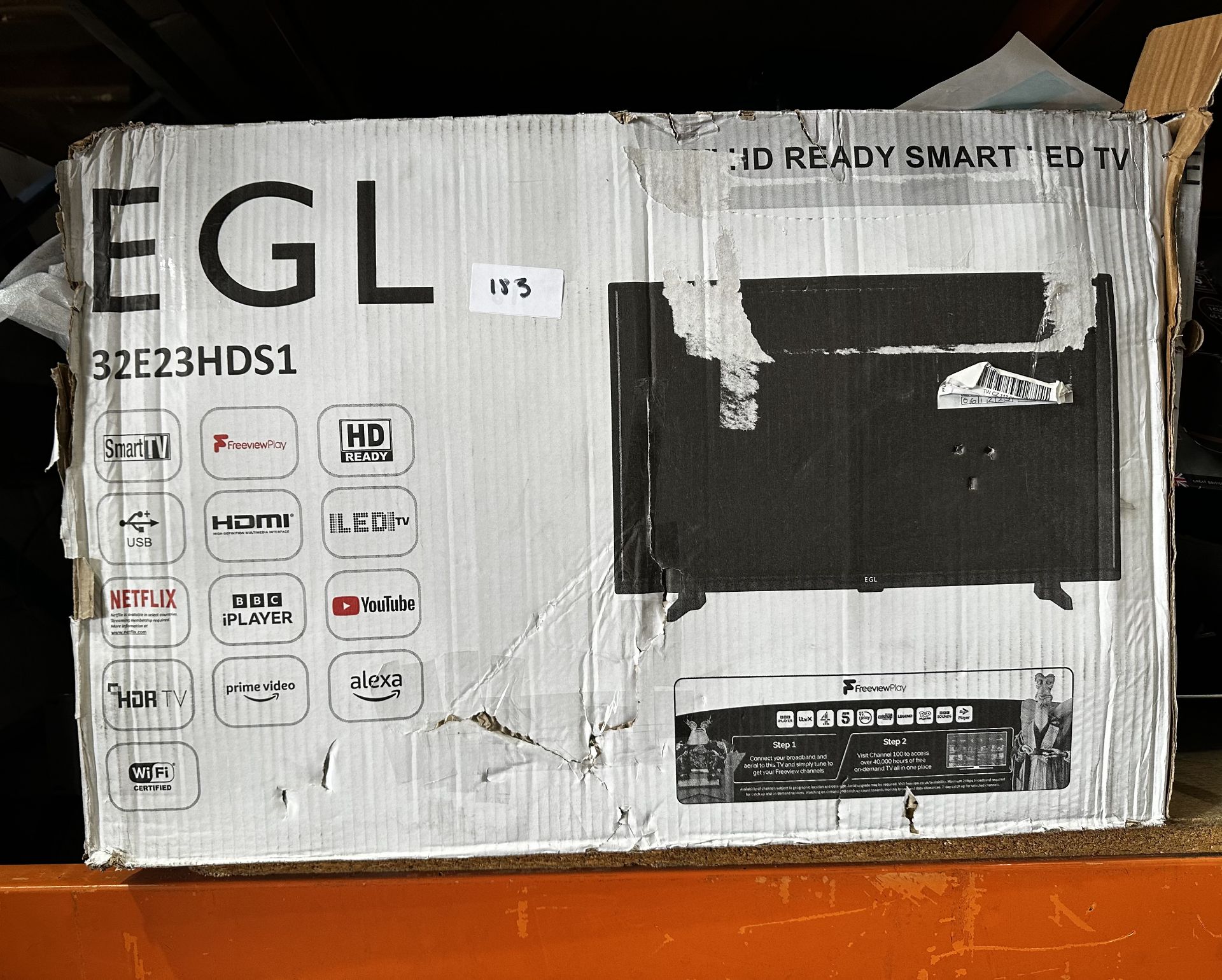 EGL 32"" Full HD Smart LED TV. RRP £200 - GRADE U