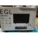 EGL 32"" Full HD Smart LED TV. RRP £200 - GRADE U