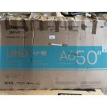 Hisense UHD 4K A6 Series 50"" Smart TV. RRP £320 - GRADE U