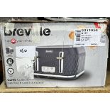 Breville Curve Collection 4 Slice Toaster. RRP £50 - GRADE U