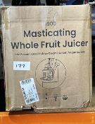 Fridja Masticating Whole Fruit Juicer. RRP £60 - GRADE U