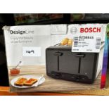 Bosch DesignLine 4 Slice Toaster. RRP £70 - GRADE U