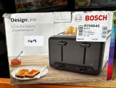 Bosch DesignLine 4 Slice Toaster. RRP £70 - GRADE U