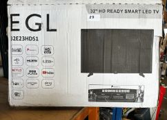 EGL 32"" Full HD Smart LED TV. RRP £200 - GRADE U