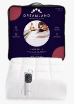 Dreamland 168 Organic Cotton Heated Electric Mattress Protector, White, Double RRP £99.99