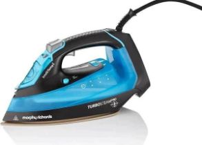 Morphy Richards 303210 Turbosteam Pro Intellitemp Digital Iron Blue RRP £69.99