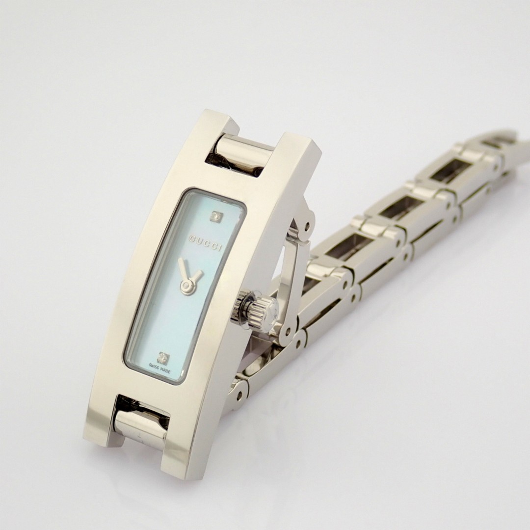 Gucci / 3900L / Mother of Pearl & Diamond Dial - (Unworn) Steel / Lady's - Image 3 of 11