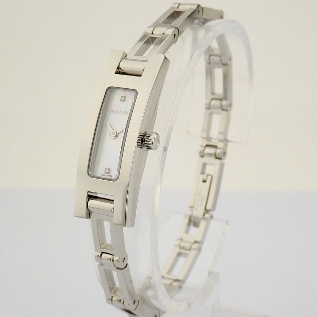 Gucci / 3900L / Mother of Pearl & Diamond Dial - (Unworn) Steel / Lady's - Image 5 of 12