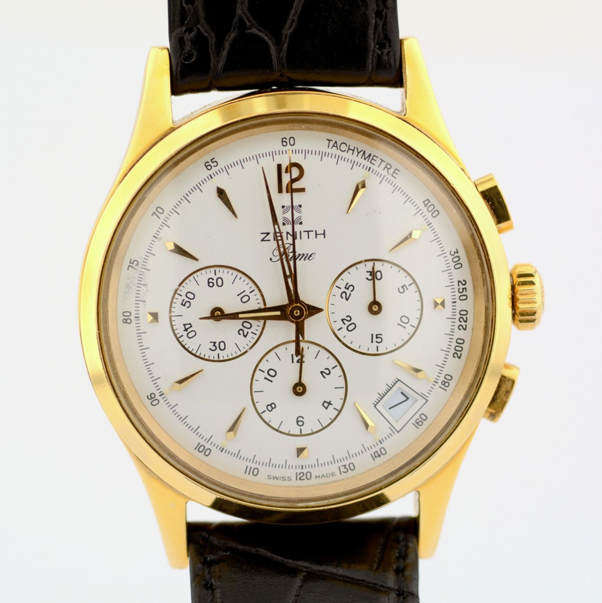 Zenith / Prime Chronograph - Gentlemen's Gold-plated Wristwatch - Image 2 of 8