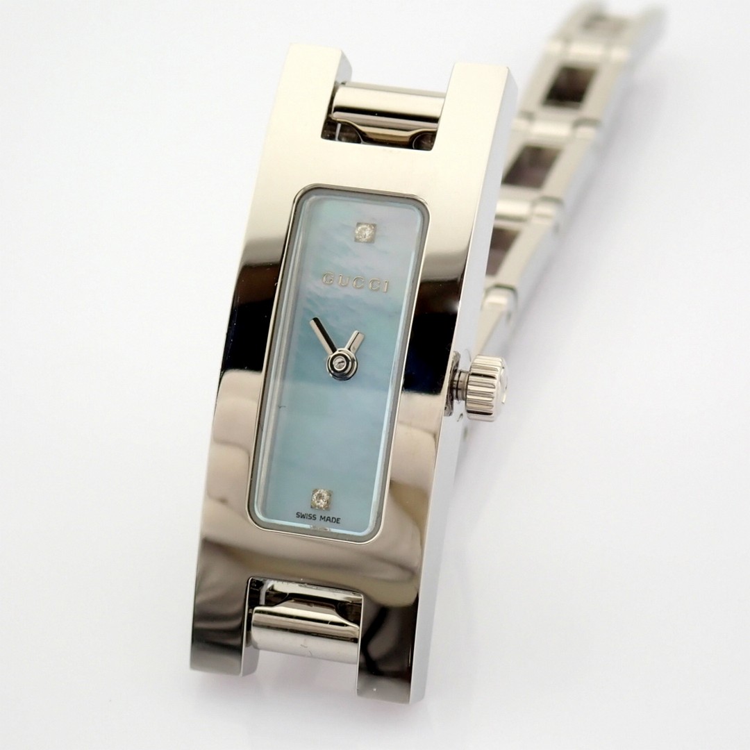 Gucci / 3900L / Mother of Pearl & Diamond Dial - (Unworn) Steel / Lady's - Image 2 of 11