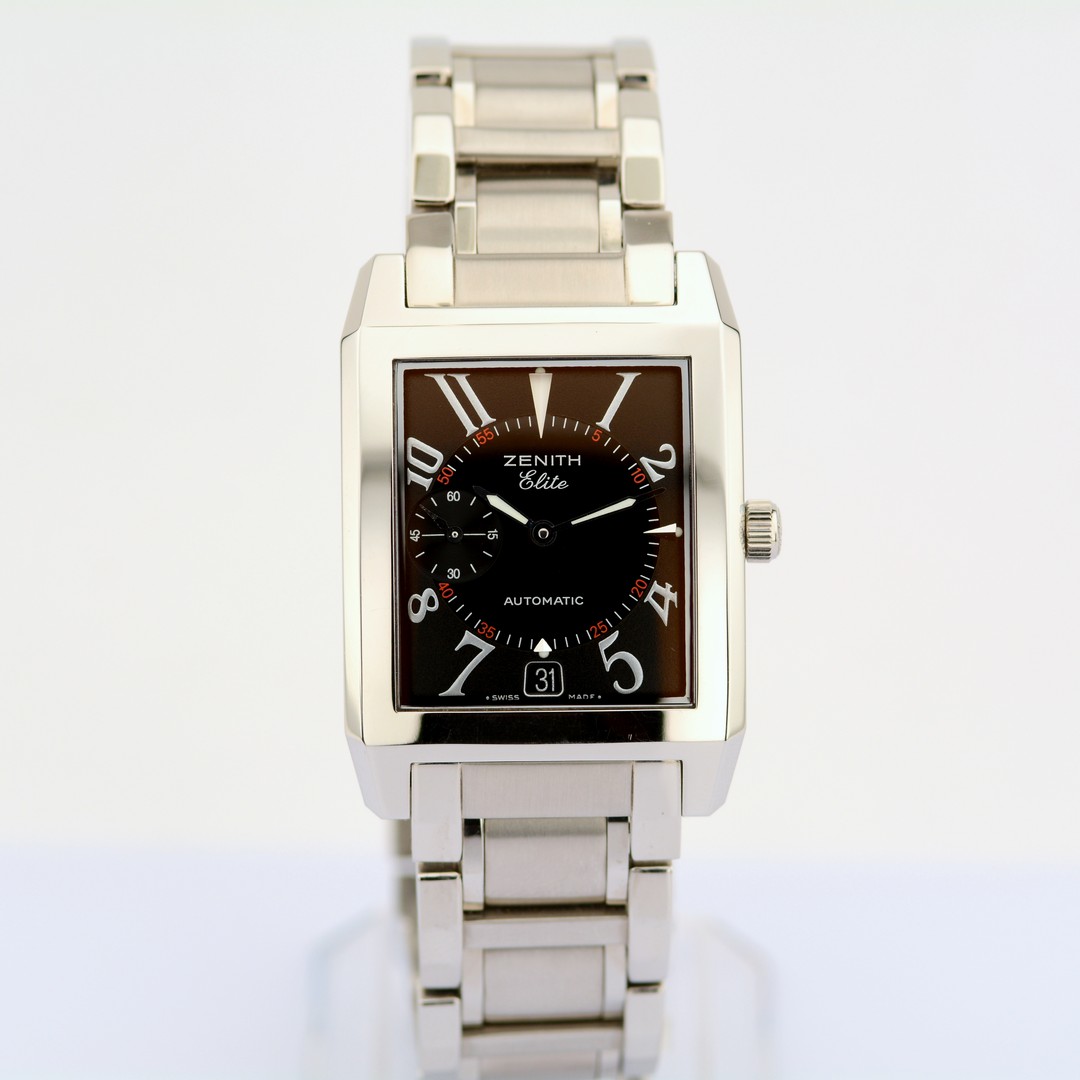 Zenith / Elite Port Royal V - Gentlemen's Steel Wristwatch - Image 4 of 9