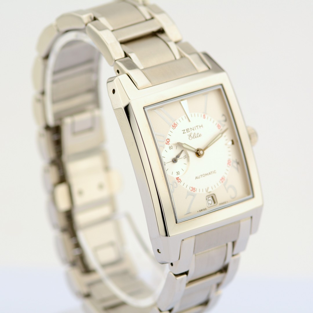 Zenith / Elite Port Royal V - Date - Automatic - Gentlemen's Steel Wristwatch - Image 8 of 12