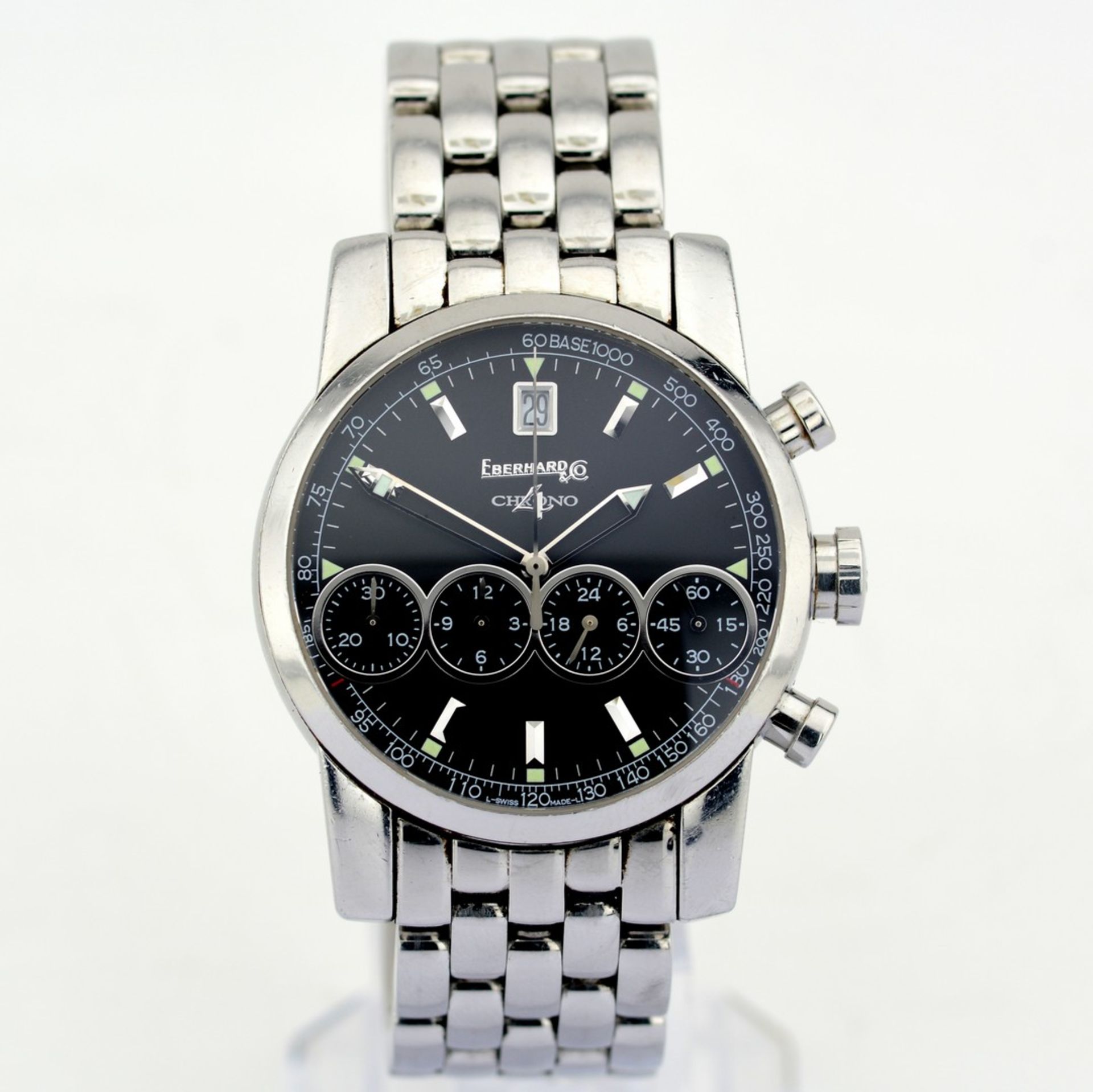 Eberhard & Co. / Chrono 4 Chronograph Automatic -Date - Gentlemen's Steel Wristwatch - Image 2 of 8