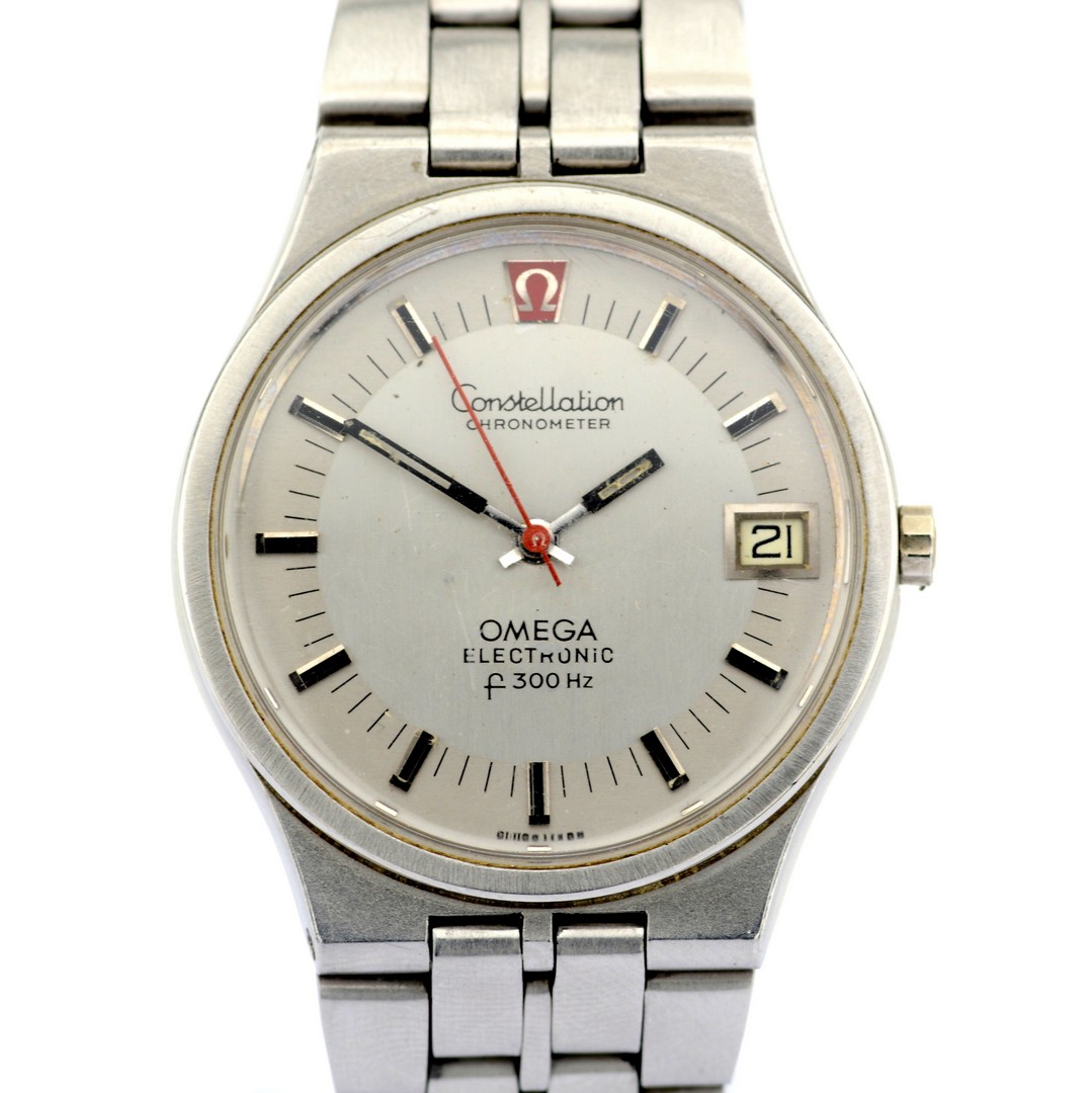Omega / Constellation Chronometer Electronic f300Hz Date 36 mm - Gentlemen's Steel Wristwatch - Bild 6 aus 6