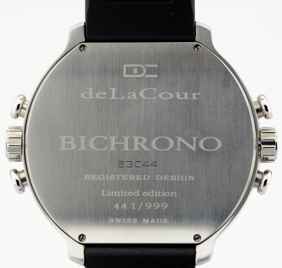 DeLaCour / Bichrono - Limited Edition - Unworn - Gentlemen's Steel Wristwatch - Image 6 of 10
