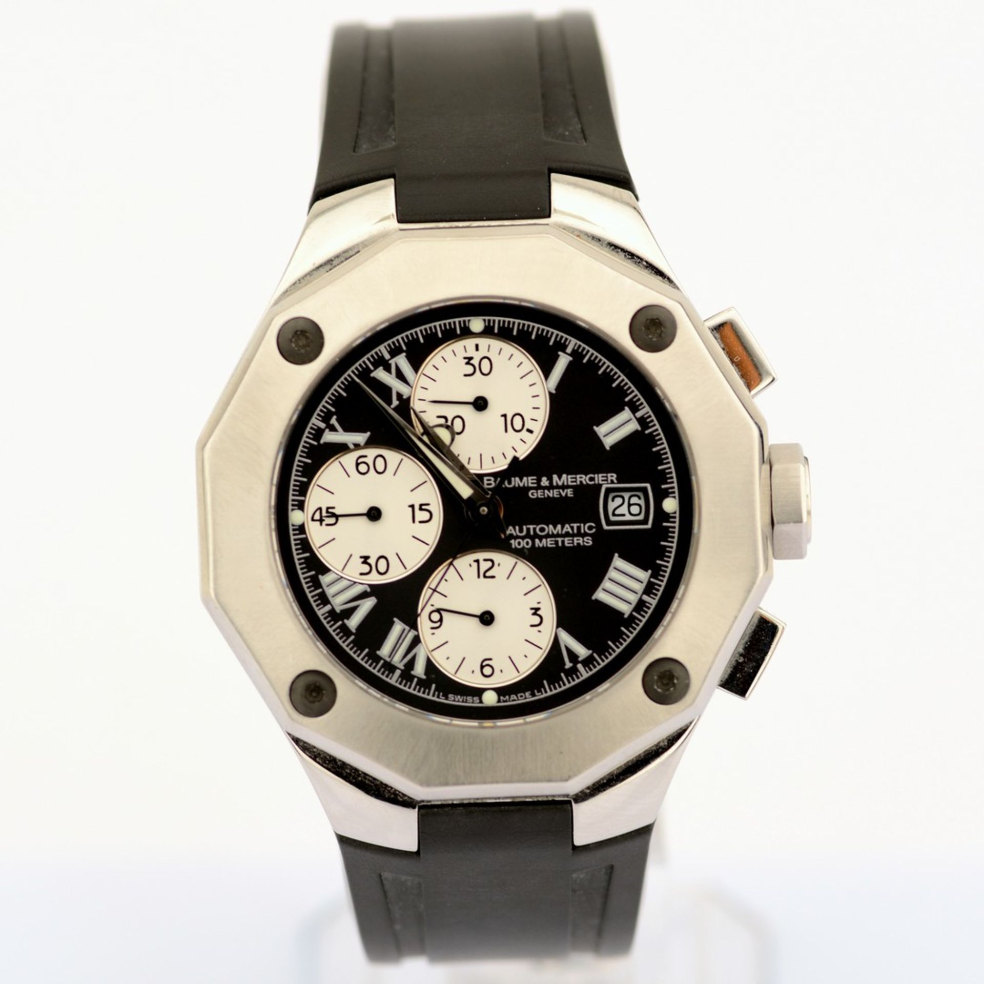 Baume & Mercier / Riviera Chronograph - Date - Automatic - Gentlemen's Steel Wristwatch - Image 2 of 9