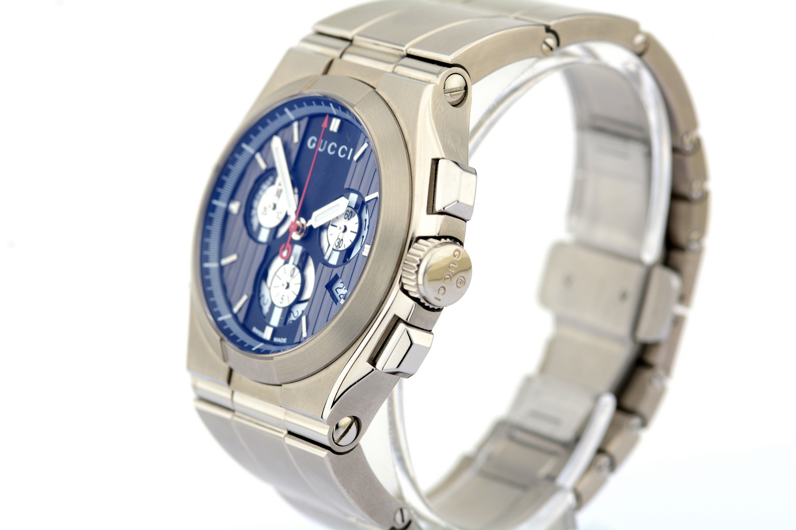 Gucci / Pantheon Chronograph - Gentlemen's Titanium Wristwatch - Image 7 of 12