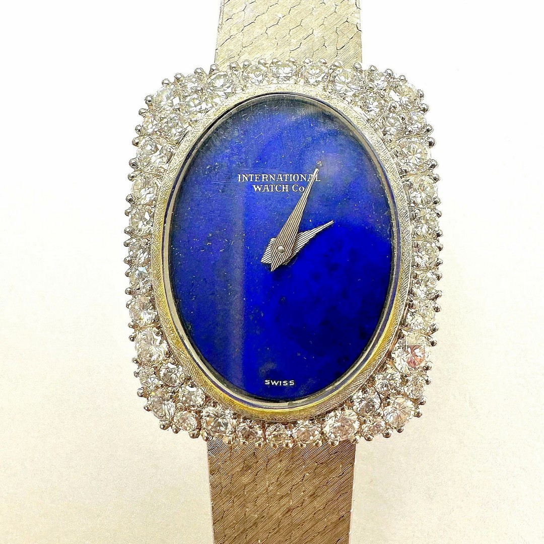 IWC / Lapis Lazuli Dial Diamond Bezel Cocktail - Lady's White Gold Wristwatch - Image 2 of 8