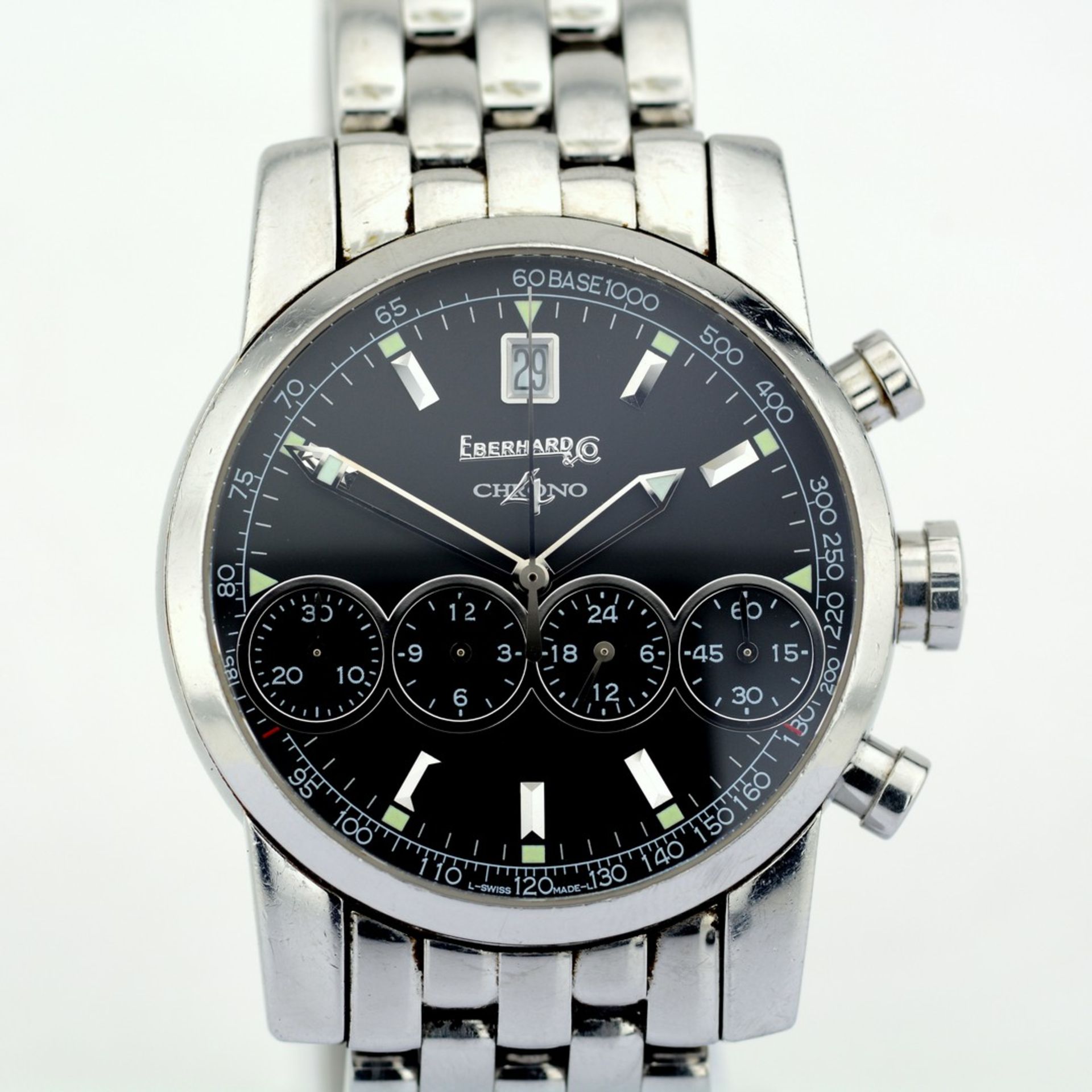 Eberhard & Co. / Chrono 4 Chronograph Automatic -Date - Gentlemen's Steel Wristwatch - Image 3 of 8