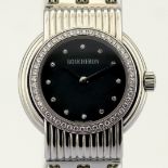 Boucheron / AJ 411022 Diamond Dial Diamond Case - Lady's Steel Wristwatch