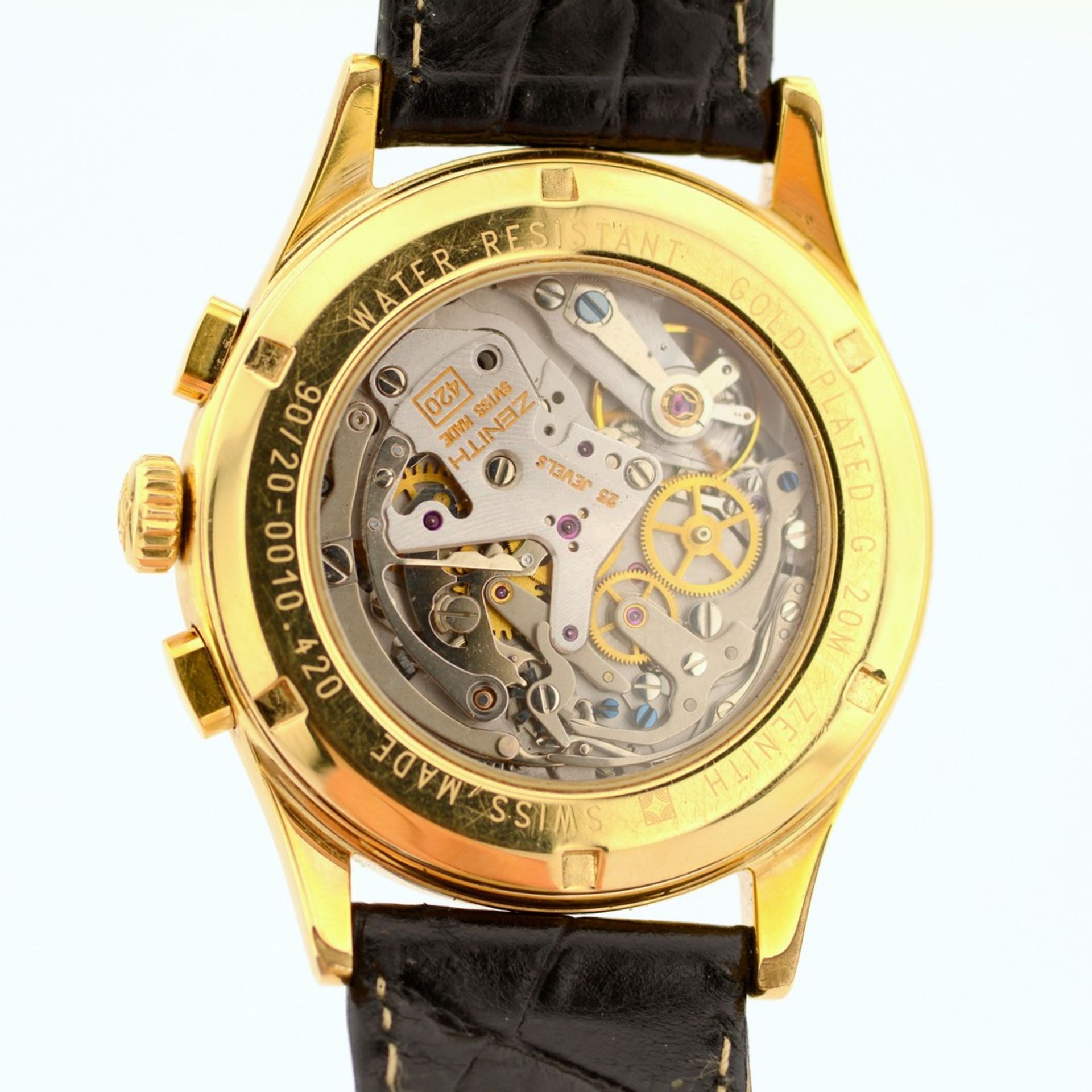 Zenith / Prime Chronograph - Gentlemen's Gold-plated Wristwatch - Image 5 of 8