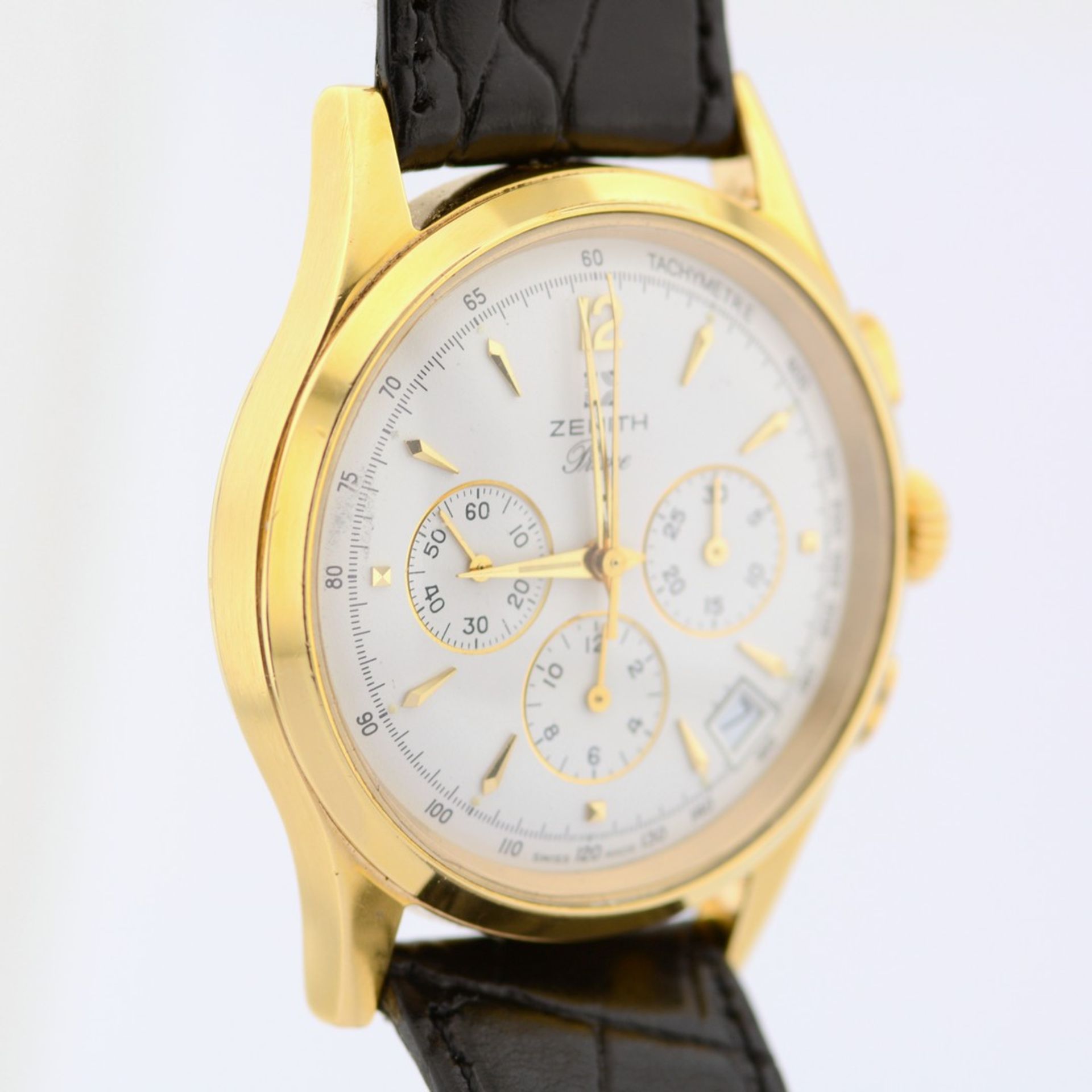 Zenith / Prime Chronograph - Gentlemen's Gold-plated Wristwatch - Image 6 of 8