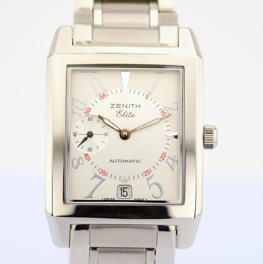 Zenith / Elite Port Royal V - Date - Automatic - Gentlemen's Steel Wristwatch - Image 3 of 12