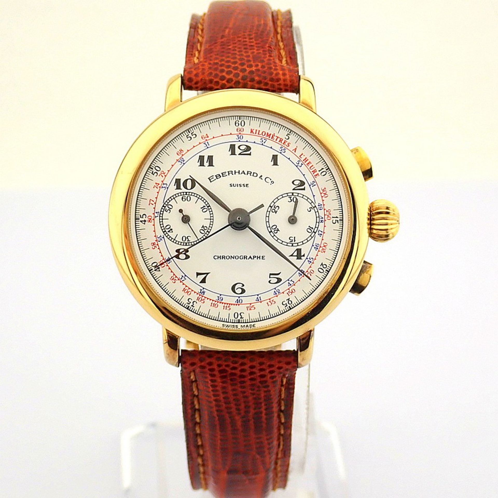 Eberhard & Co. / 36108 Replica Chronograph - Gentlemen's 925 Silver Wristwatch - Image 13 of 13