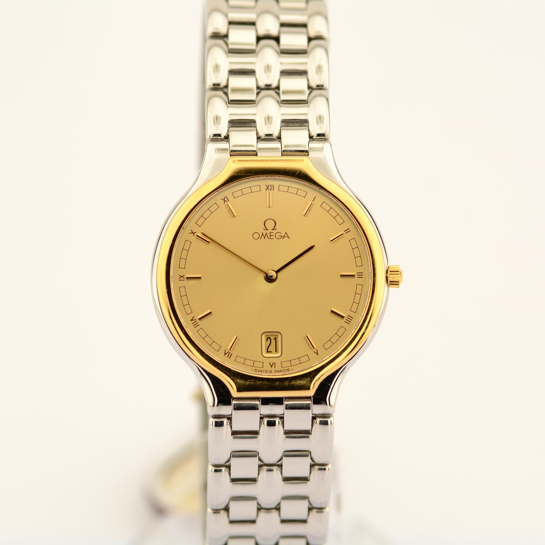 Omega / De Ville Symbol 18K Bezel - Unisex Gold/Steel Wristwatch - Image 3 of 8