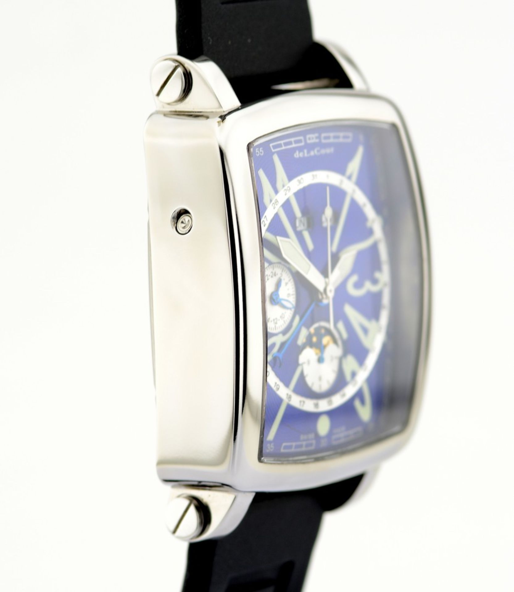 DeLaCour / Via Larga Triple Calendar Moonphase - Unworn - Gentlemen's Steel Wristwatch - Image 2 of 9