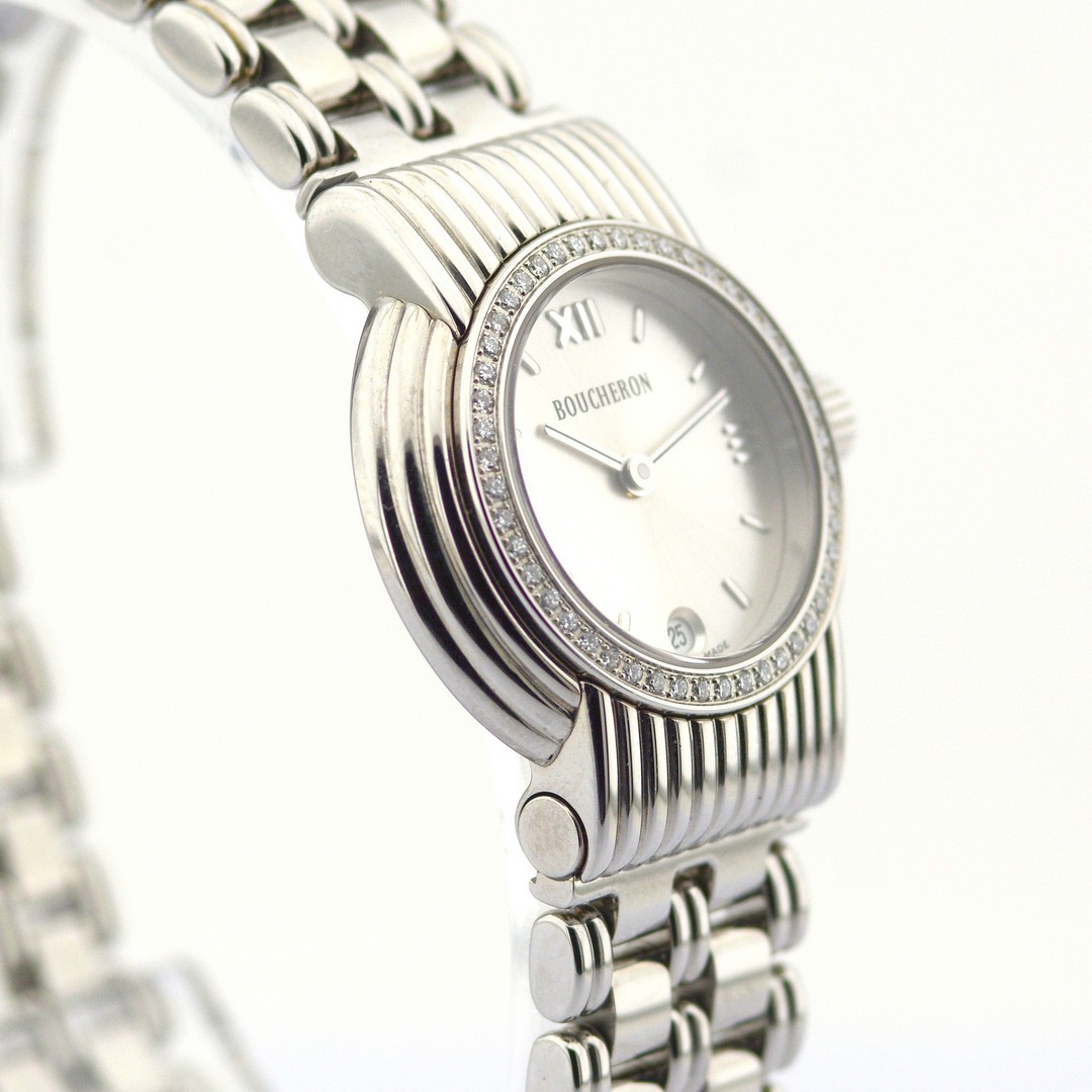 Boucheron / AG 251450 Diamond Case - Lady's Steel Wristwatch - Image 7 of 10